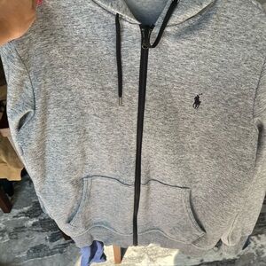 Men’s Polo double knit hoodie.